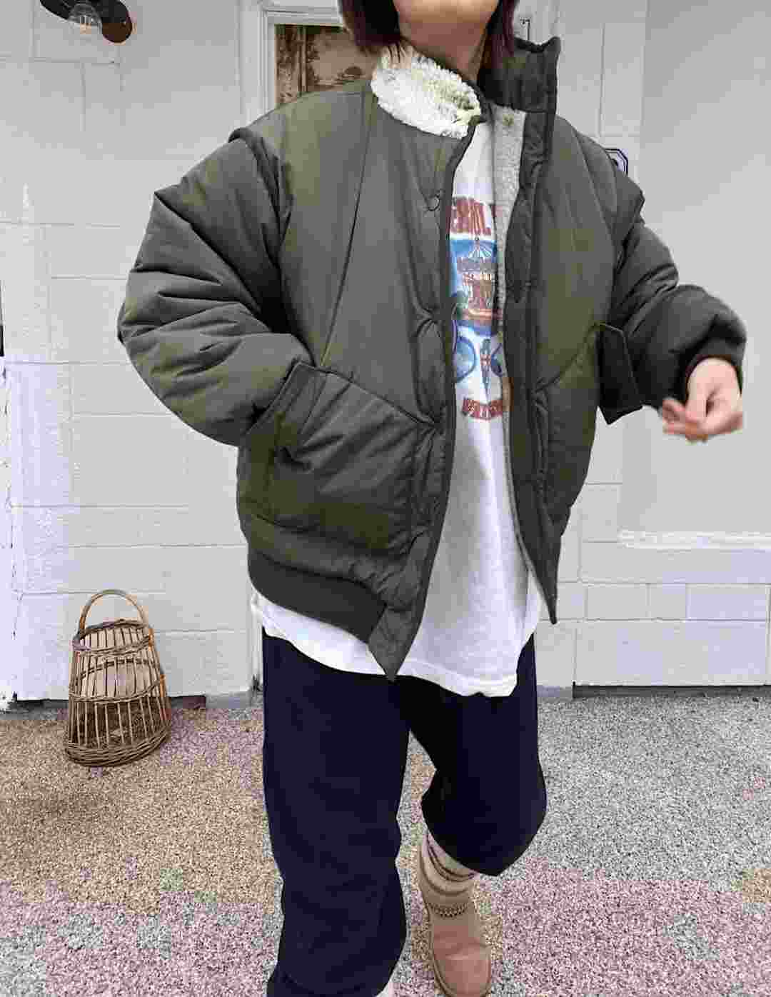 LAGRASS東大門代購女裝新款真品人氣26春夏熱賣夾克兩面可穿LAGRASS夾克