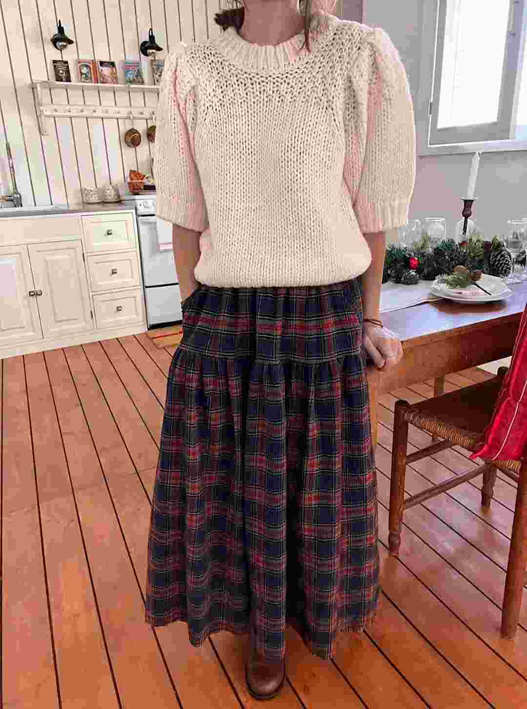 LAGRASS東大門直郵女士新品職業時尚真品熱賣人氣長裙格子LAGRASS長裙