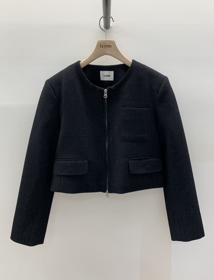 LA CREME東大門實拍女裝新品真品26春夏休閑熱賣夾克拉鏈LA CREME夾克