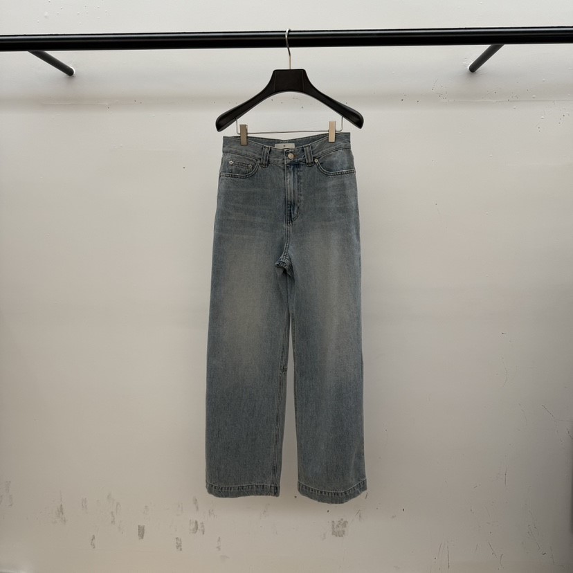 ID韓國代購女裝新款26春夏真品熱賣推薦時尚休閑職業牛仔褲ID牛仔褲