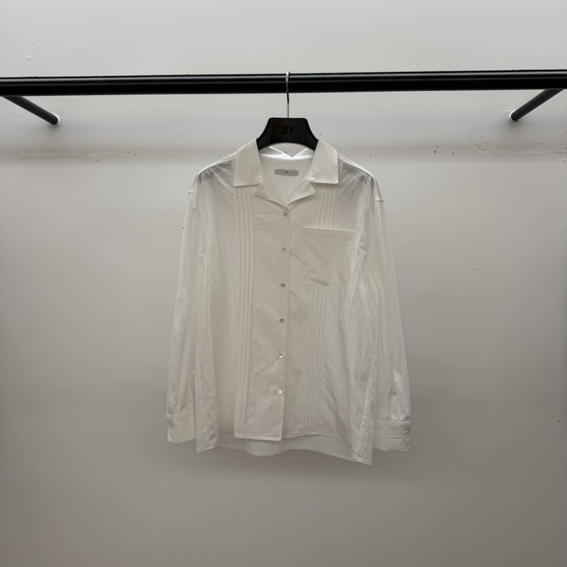 ID東大門代購女裝新款26春夏時尚真品推薦襯衫蕾絲衫褶裥ID襯衫/蕾絲衫