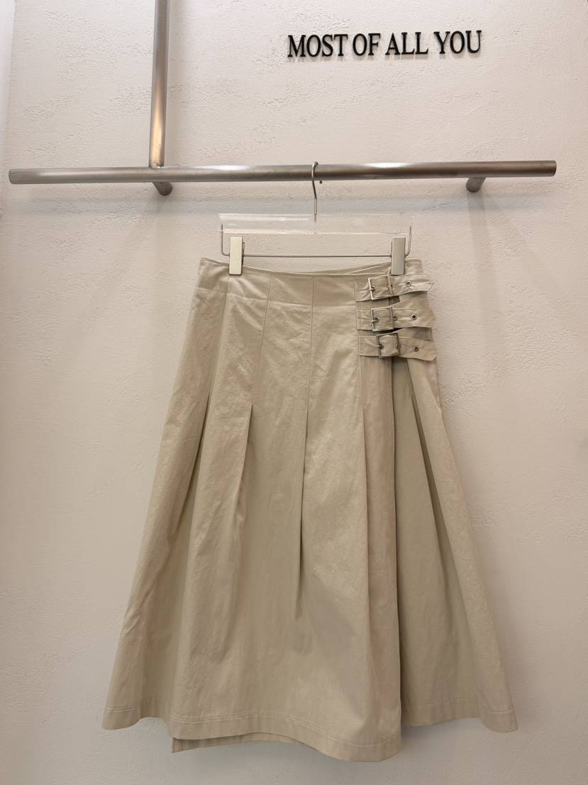 MOST OF ALL U東大門實拍女裝新款職業26春夏長裙褶裥MOST OF ALL U長裙