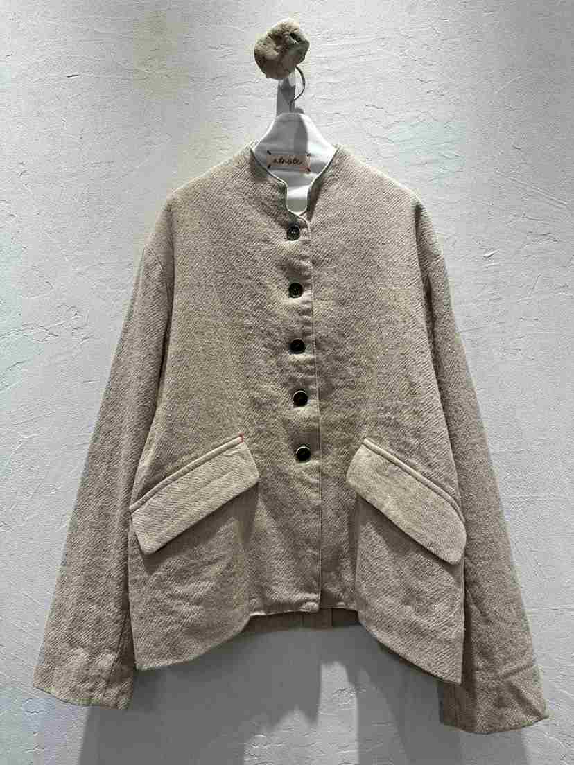 AT NOTE東大門直郵女士新款休閑時尚職業熱賣人氣夾克亞麻AT NOTE夾克