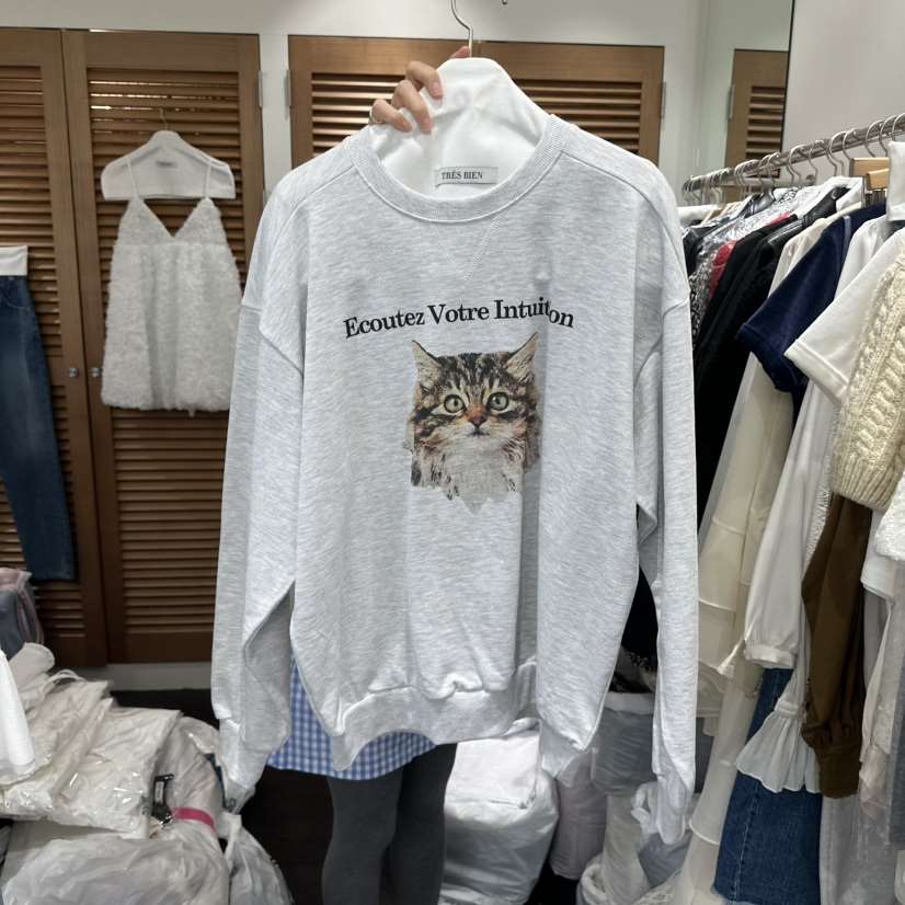 TRES BIEN韓國直郵女裝新品26春季休閑時尚人氣職業衛衣TRES BIEN衛衣