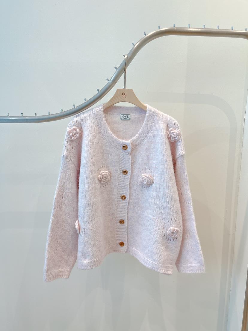 OVE東大門直郵女士新款熱賣時尚休閑人氣推薦職業針織衫開衫OVE針織衫