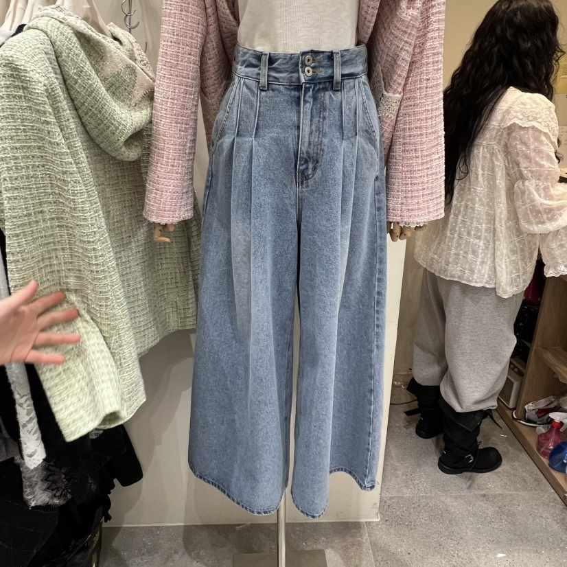 BY FLOW韓國直郵女士新款26春夏時尚熱賣推薦休閑褲褶裥BY FLOW休閑褲