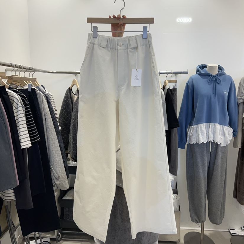 TAN&amp;COMO韓國代購女士新品職業真品時尚人氣休閑褲刺繡tan-COMO休閑褲