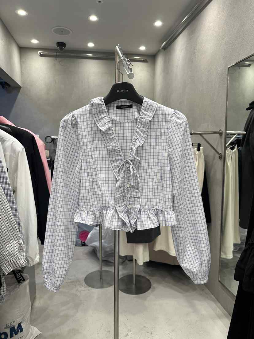 CELEBRITY-A韓國代購女裝新款休閑26春夏人氣襯衫蕾絲衫CELEBRITY-A襯衫/蕾絲衫