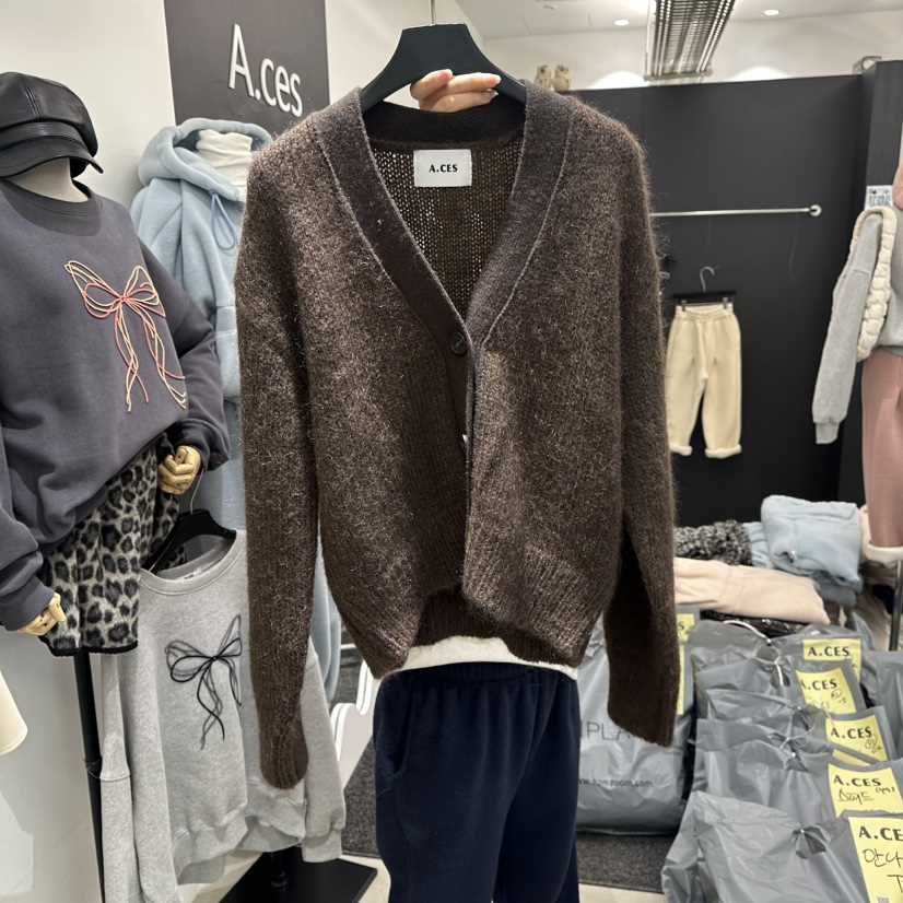 A.CES東大門直郵女裝新款人氣26春夏熱賣時尚毛衣馬海毛A.CES毛衣