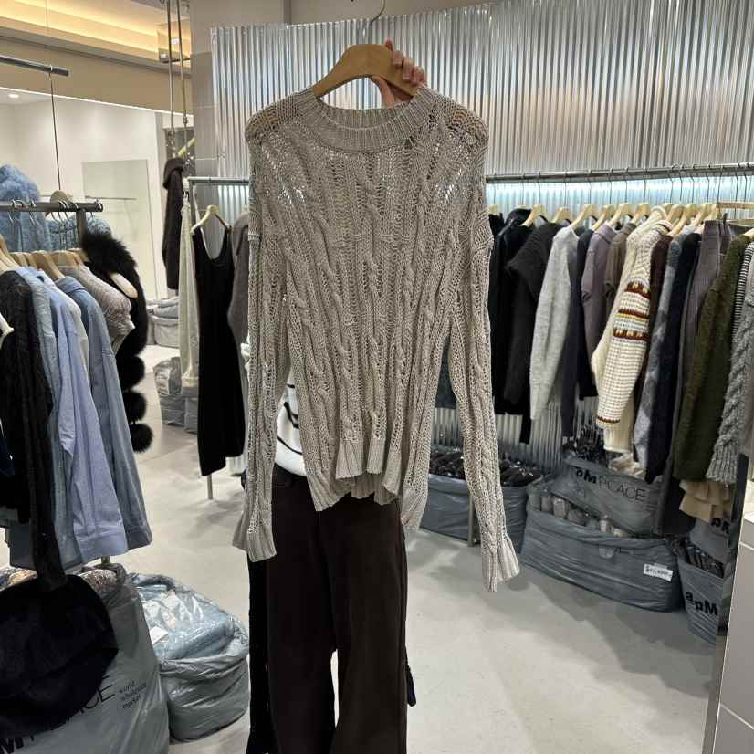 ALEGRE韓國代購女士新款推薦熱賣26春夏休閑職業人氣針織衫ALEGRE針織衫