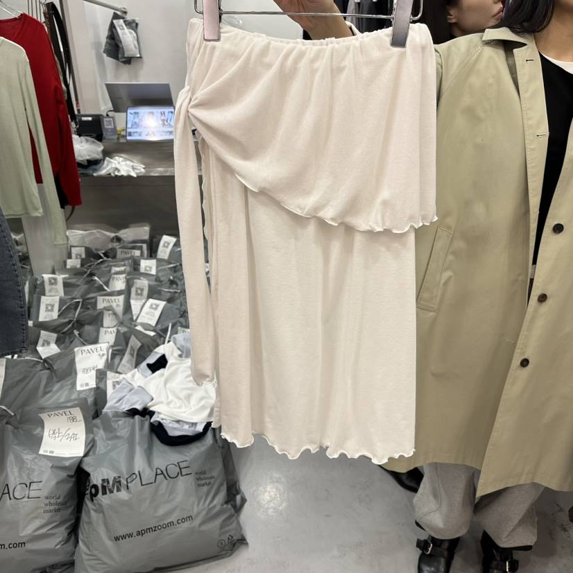 PAVEL東大門實拍女士新款時尚人氣熱賣推薦長裙羊毛披肩透明PAVEL長裙