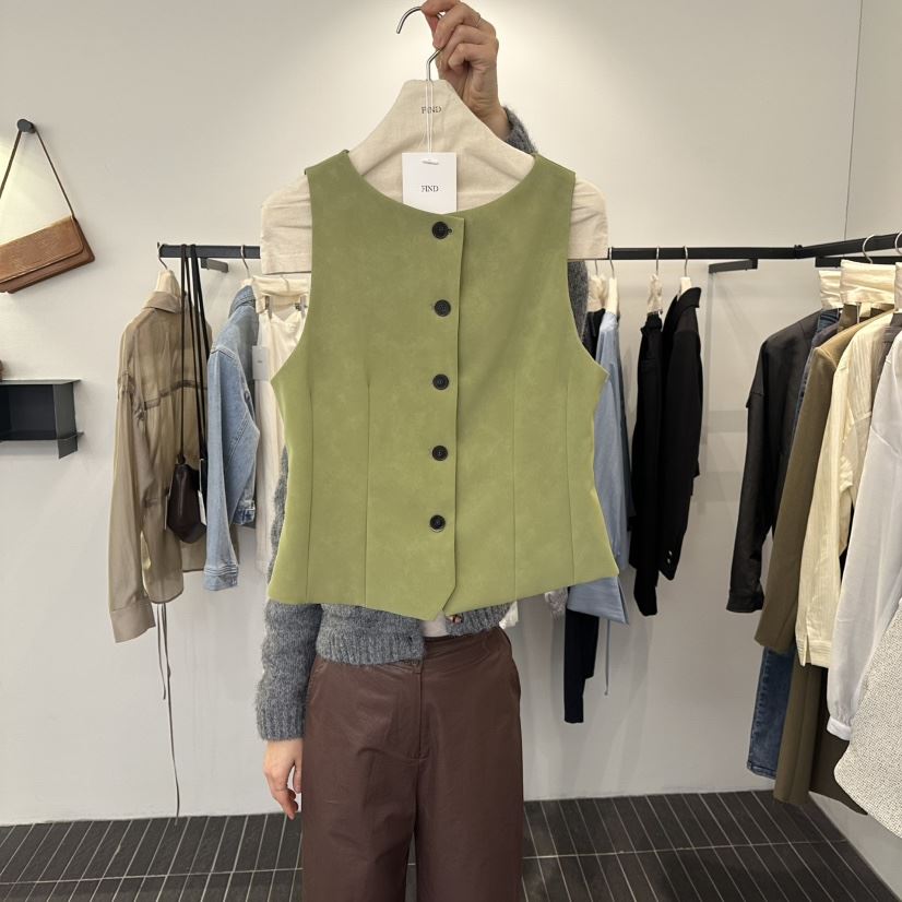 FIND-P東大門實拍女裝新品推薦26春夏人氣時尚職業熱賣馬甲FIND-P馬甲