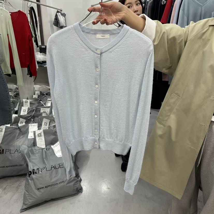 PAVEL東大門直郵女士新品人氣26春夏針織衫不含內搭馬海毛開衫PAVEL針織衫