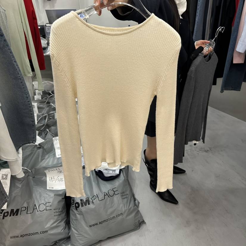 PAVEL東大門直郵女裝新品推薦時尚真品職業人氣休閑長袖T恤PAVEL長袖T恤