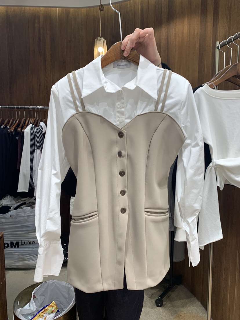 2TWO MOON東大門直郵女裝新品時尚熱賣真品26春夏人氣馬甲2TWO MOON馬甲