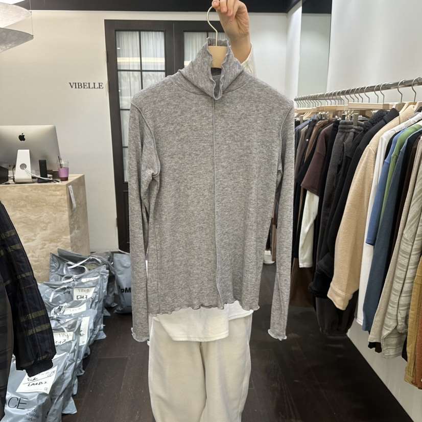 VIBELLE東大門直郵女士新品26春夏真品職業休閑人氣長袖T恤VIBELLE長袖T恤