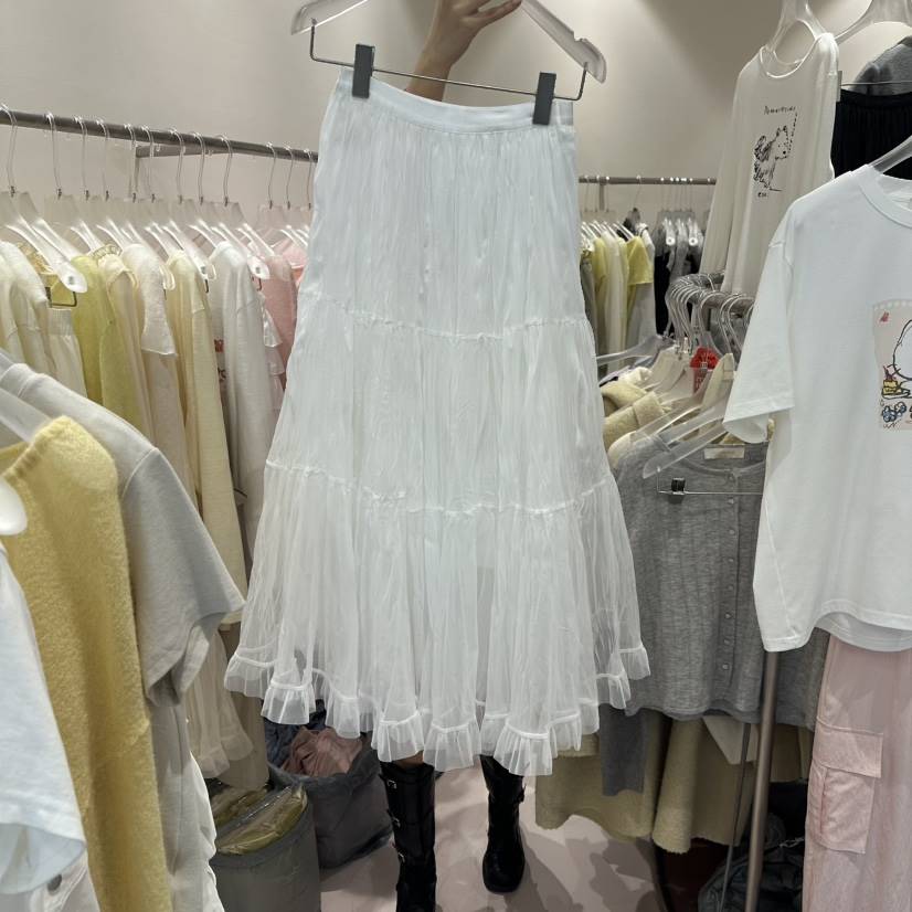 MIMME/LOOKK東大門實拍女士新款推薦時尚熱賣長裙褶裥長款MIMME/LOOKK長裙