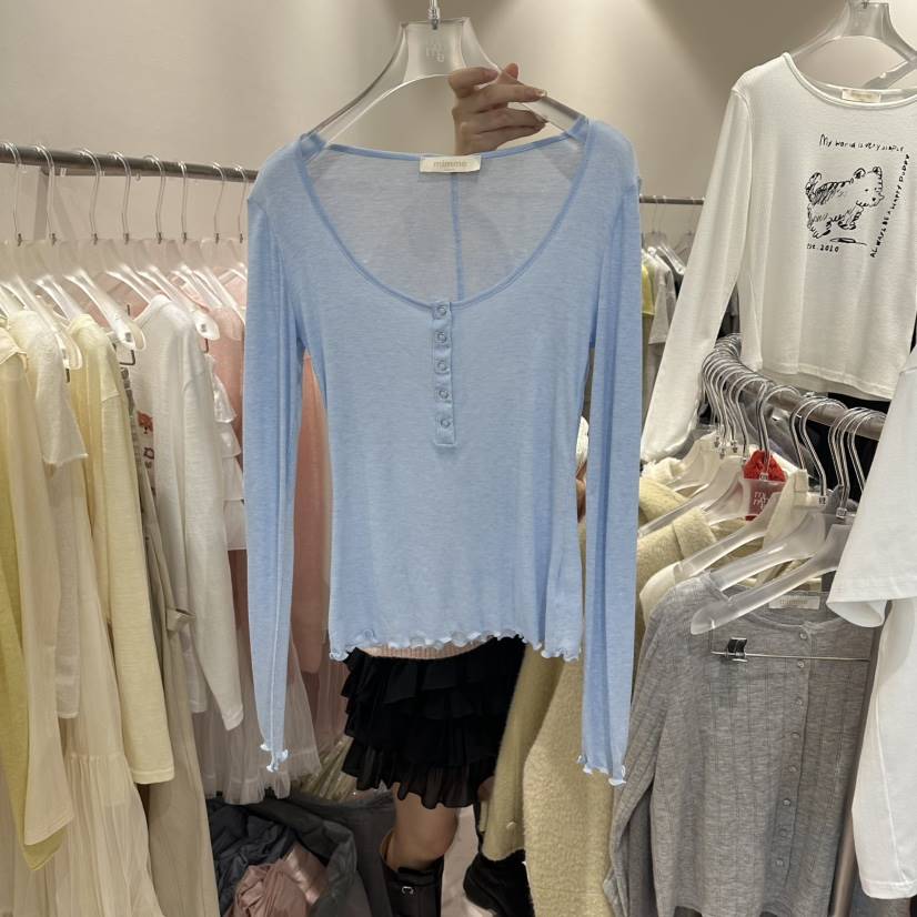 MIMME/LOOKK東大門直郵女裝新品推薦時尚熱賣職業長袖T恤MIMME/LOOKK長袖T恤