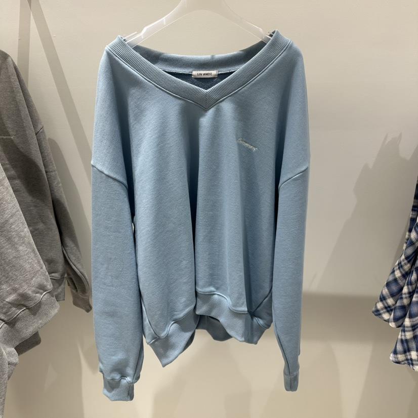 LOW MOMENT東大門直郵女士新款休閑人氣真品熱賣衛衣V領LOW MOMENT衛衣