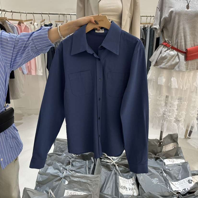 BAGUETTE-P韓國代購女裝新款熱賣時尚真品襯衫蕾絲衫刺繡BAGUETTE-P襯衫/蕾絲衫