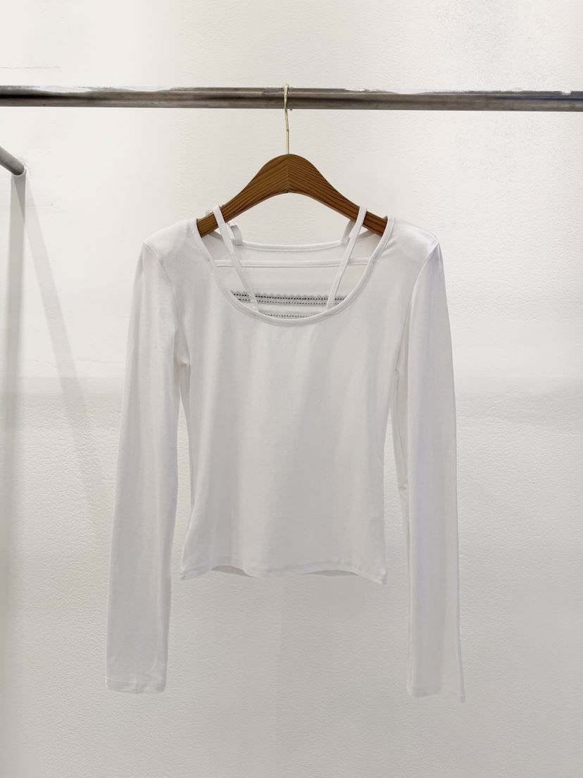 KC MARKET東大門實拍女裝新款時尚26春夏熱賣職業長袖T恤KC MARKET長袖T恤