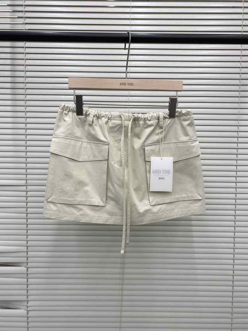 AND THE東大門實拍女士新品熱賣休閑時尚推薦真品26春夏短裙AND THE短裙