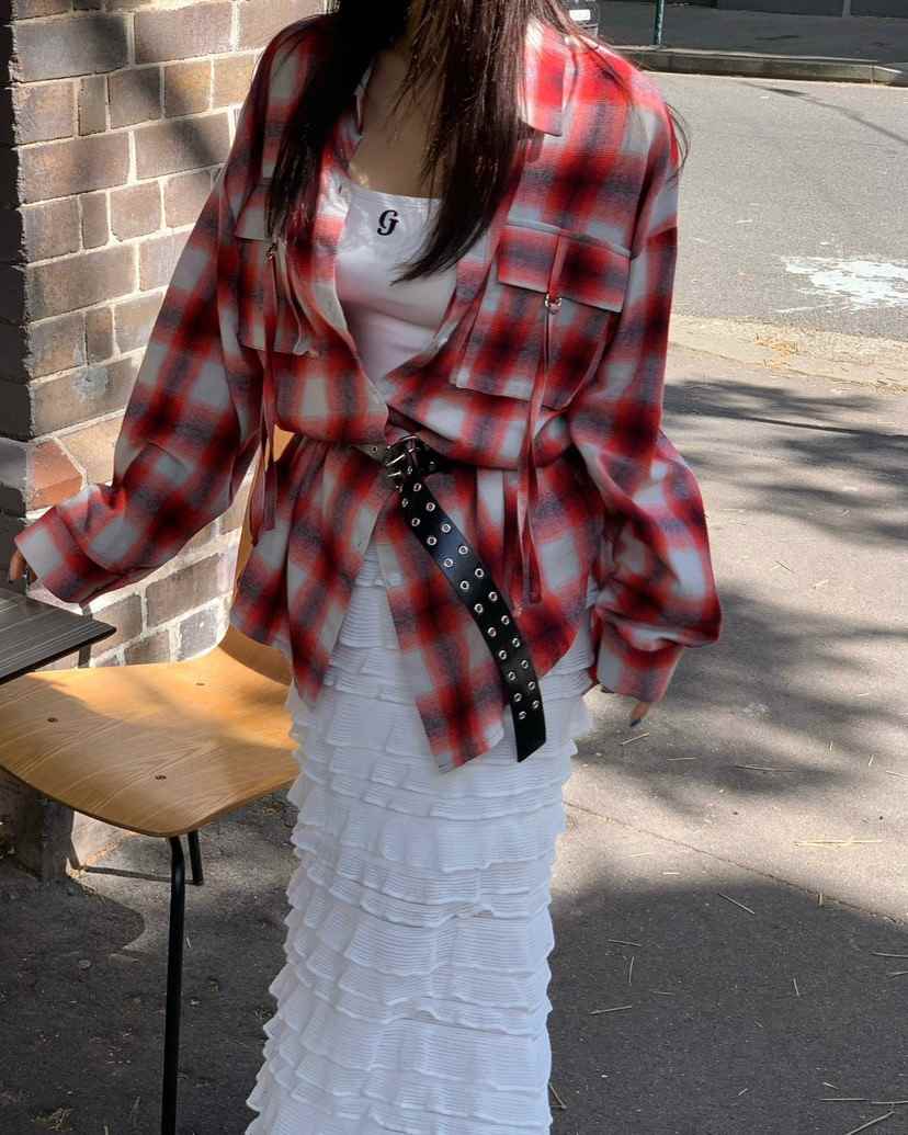 REVE CITE-L東大門直郵女裝新款真品職業襯衫蕾絲衫口袋REVE CITE-L襯衫/蕾絲衫