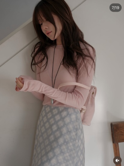 MIELLE-미엘르-OT韓國直郵女士新款熱賣長袖T恤不含腰帶MIELLE-미엘르-OT長袖T恤