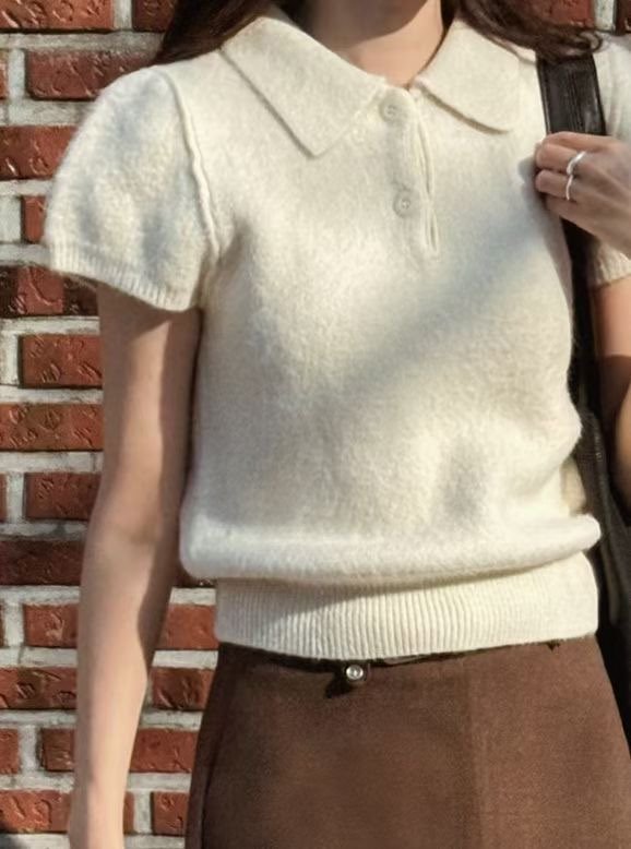 BLUSHER韓國代購女裝新品人氣時尚職業26春夏真品推薦針織衫BLUSHER針織衫