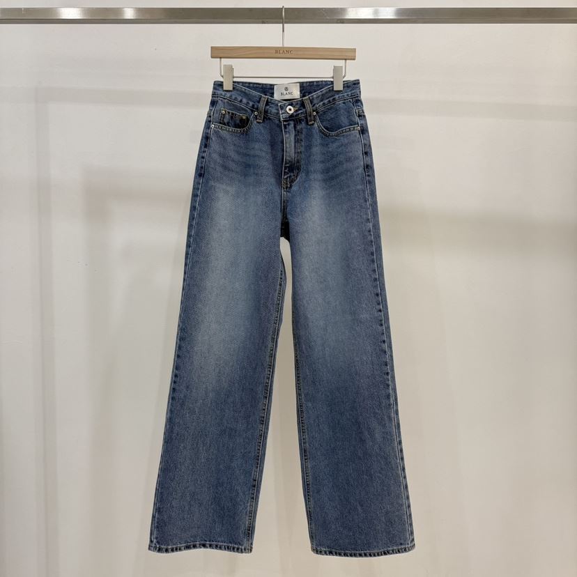 BLANC-A韓國直郵女士新款職業人氣真品休閑時尚推薦牛仔褲BLANC-A牛仔褲