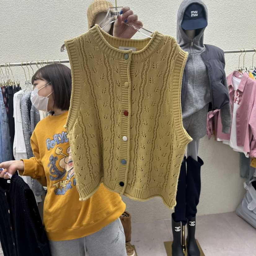 DRAWING東大門直郵女裝新品真品時尚職業人氣馬甲紐扣背心DRAWING馬甲