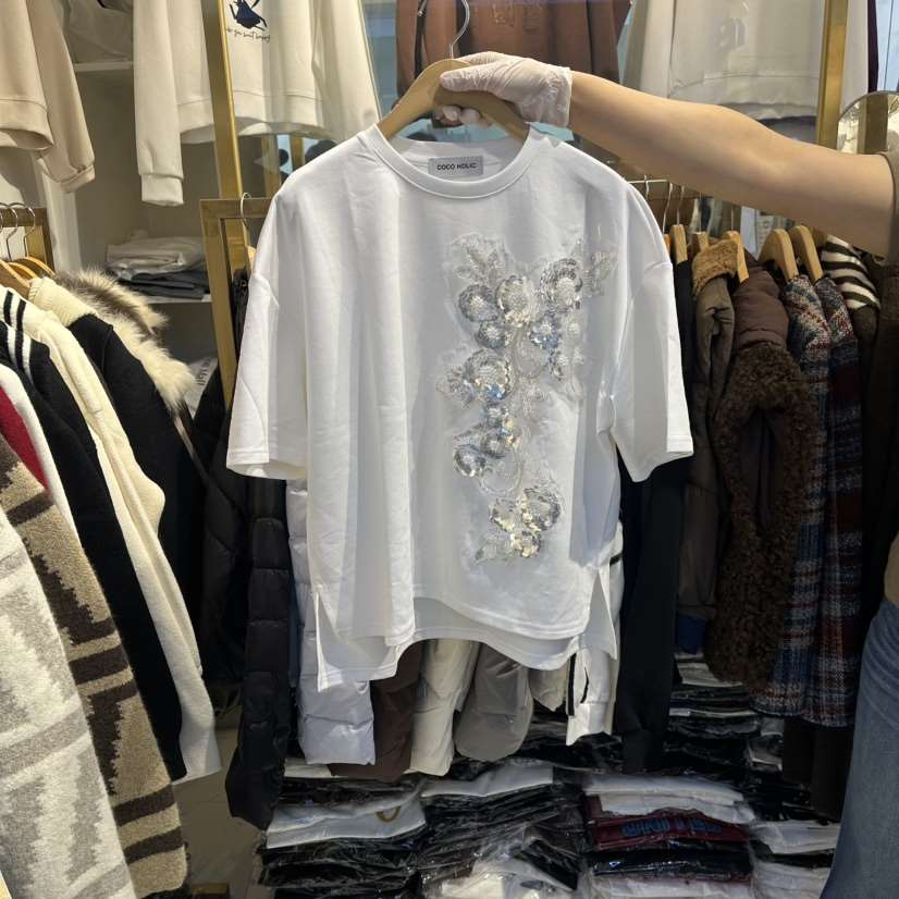 COCO HOLIC韓國代購女士新品26春夏休閑職業真品時尚T恤COCO HOLICT恤