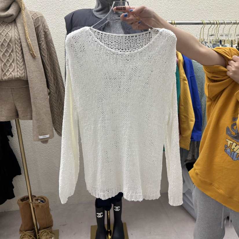 DRAWING韓國代購女裝新款職業時尚推薦26春夏休閑真品針織衫DRAWING針織衫