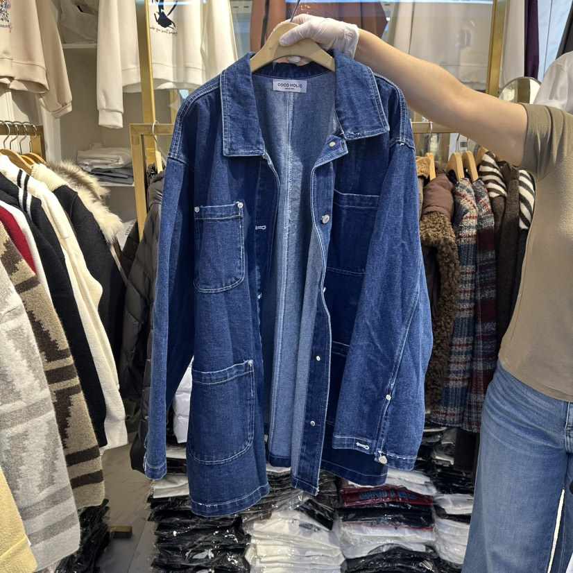 COCO HOLIC東大門直郵女裝新款時尚真品休閑26春夏夾克口袋COCO HOLIC夾克