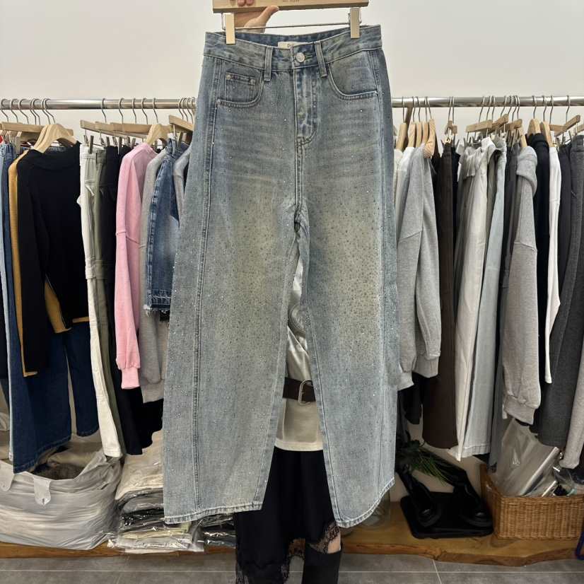 DELIGHT-L韓國代購女士新品時尚真品休閑推薦26春夏牛仔褲DELIGHT-L牛仔褲