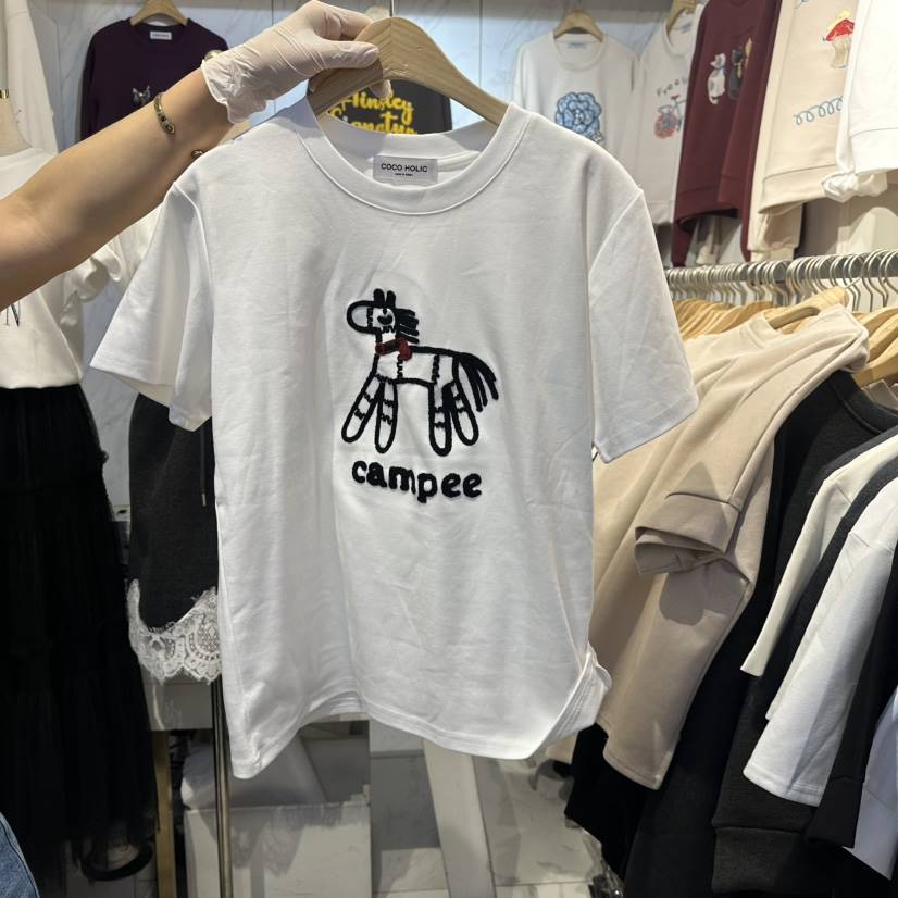 COCO HOLIC東大門直郵女士新品時尚熱賣人氣推薦職業T恤COCO HOLICT恤