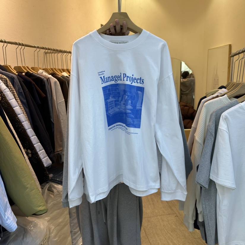 AND FLOYD東大門直郵女裝新品休閑熱賣26春夏職業長袖T恤stunning and Floyd長袖T恤