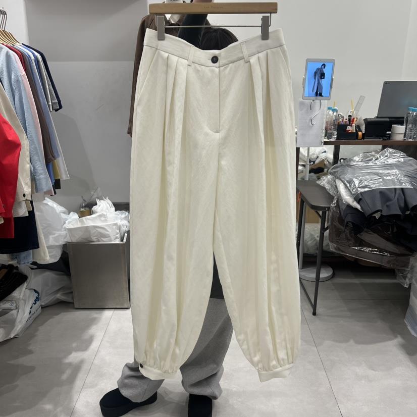 ANN MARGRET韓國直郵女士新款人氣休閑褲褶皺燈籠GRETA.Y休閑褲