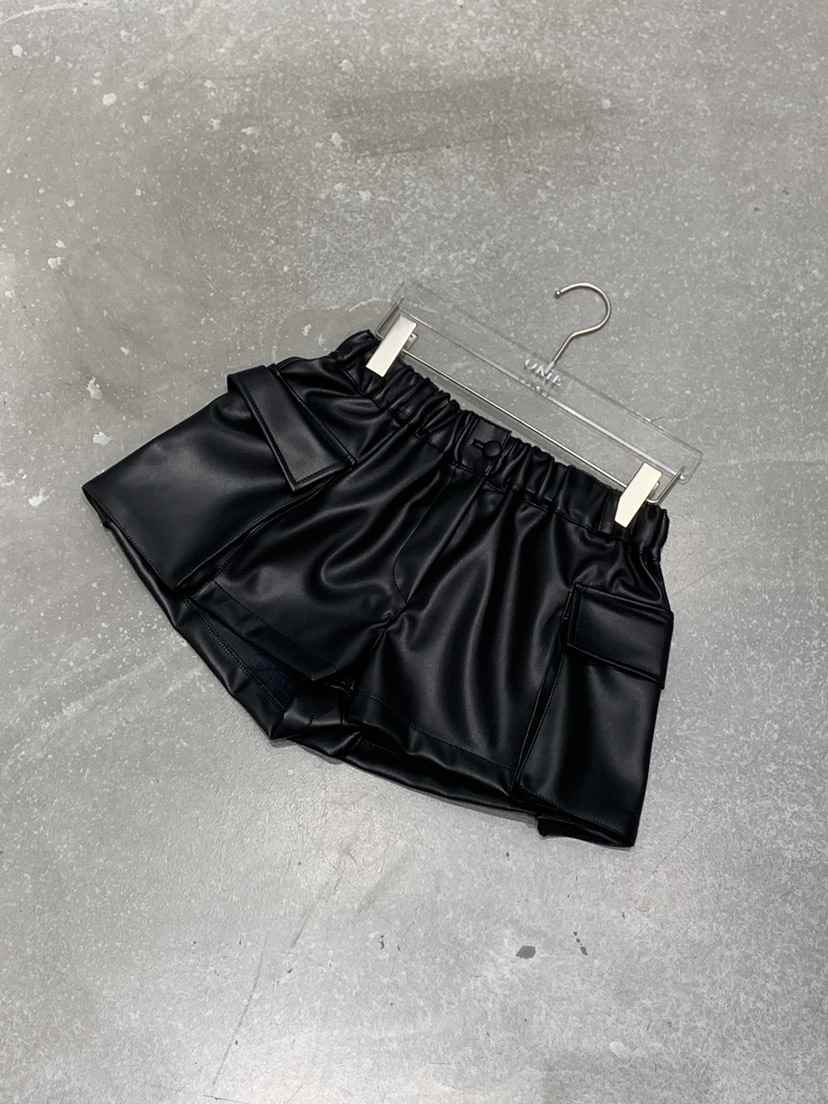 OKIE東大門代購女士新品休閑26春夏職業人氣推薦短褲皮革OKIE短褲