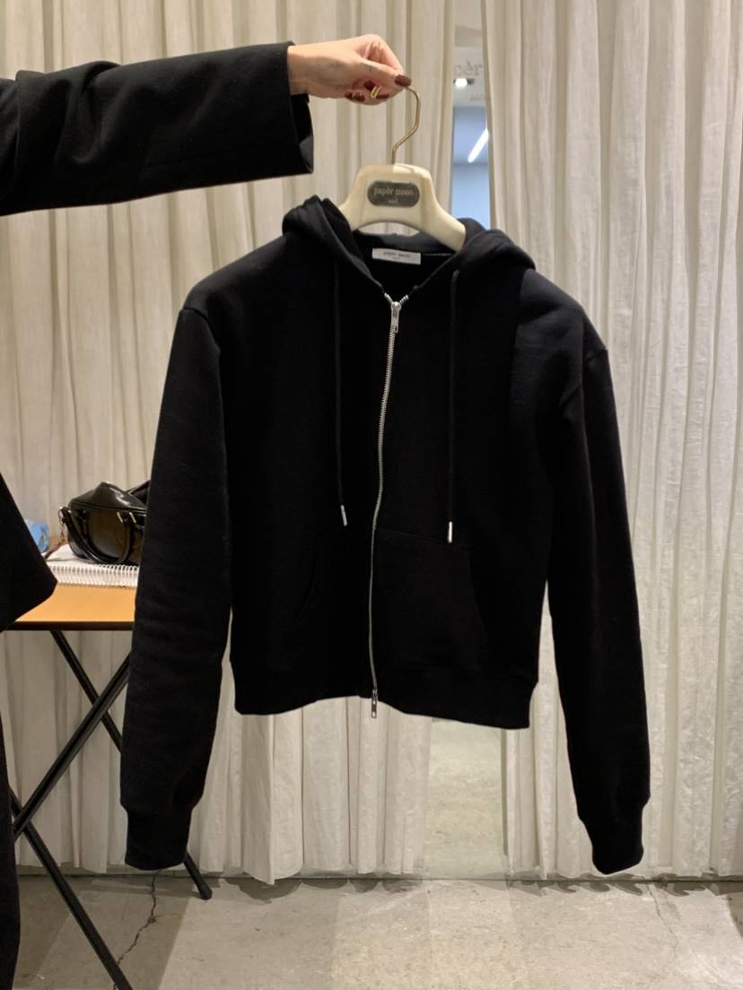 PAPERMOON東大門代購女裝新款人氣真品夾克連帽衫拉鏈修身paper moon夾克