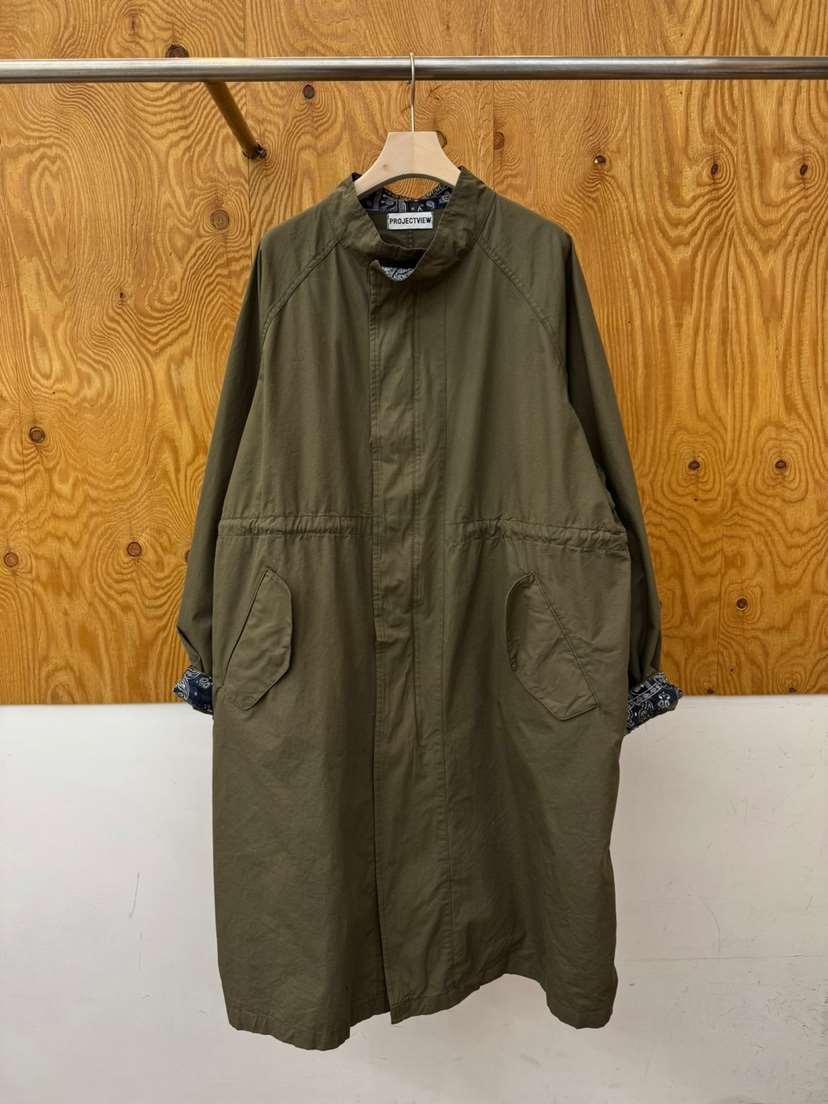 PROJECTVIEW韓國直郵女士新款26春夏休閑職業長款風衣棉質PROJECTVIEW長款風衣