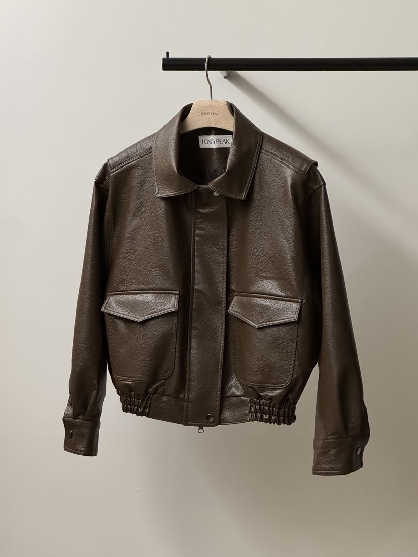 LONG PEAK東大門代購女士新款人氣熱賣推薦真品夾克皮革LONG PEAK夾克
