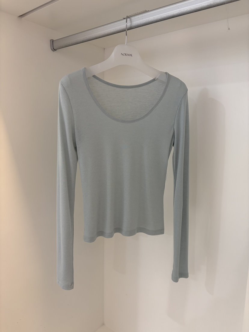 NORMAL韓國代購女士新款真品時尚推薦職業26春夏長袖T恤圓領NORMAL長袖T恤