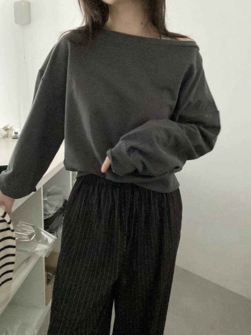 PLANTS ON GRAY韓國代購女裝新款真品休閑時尚推薦長袖T恤PLANTS ON GRAY長袖T恤