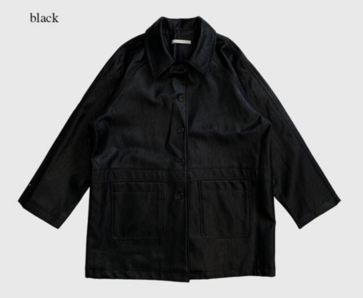 LIVE FOREVER東大門直郵女士新品推薦26春季中長款大衣皮革LIVE FOR_EVER中長款大衣