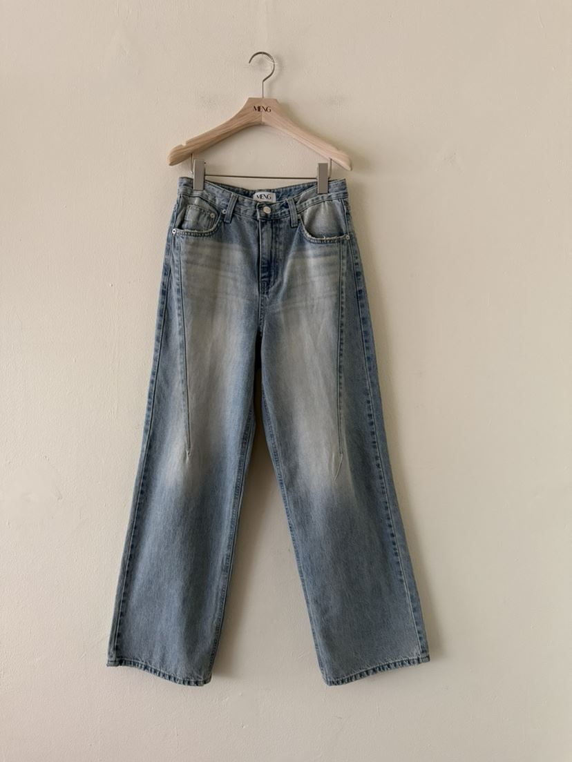 MENG韓國代購女裝新品熱賣時尚26春夏休閑推薦人氣牛仔褲MENG牛仔褲