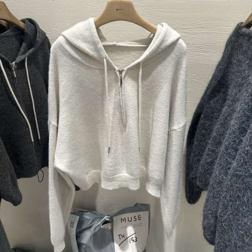 MUSE-P東大門實拍女裝新品26春夏人氣真品衛衣打折拉鏈連帽MUSE-P衛衣