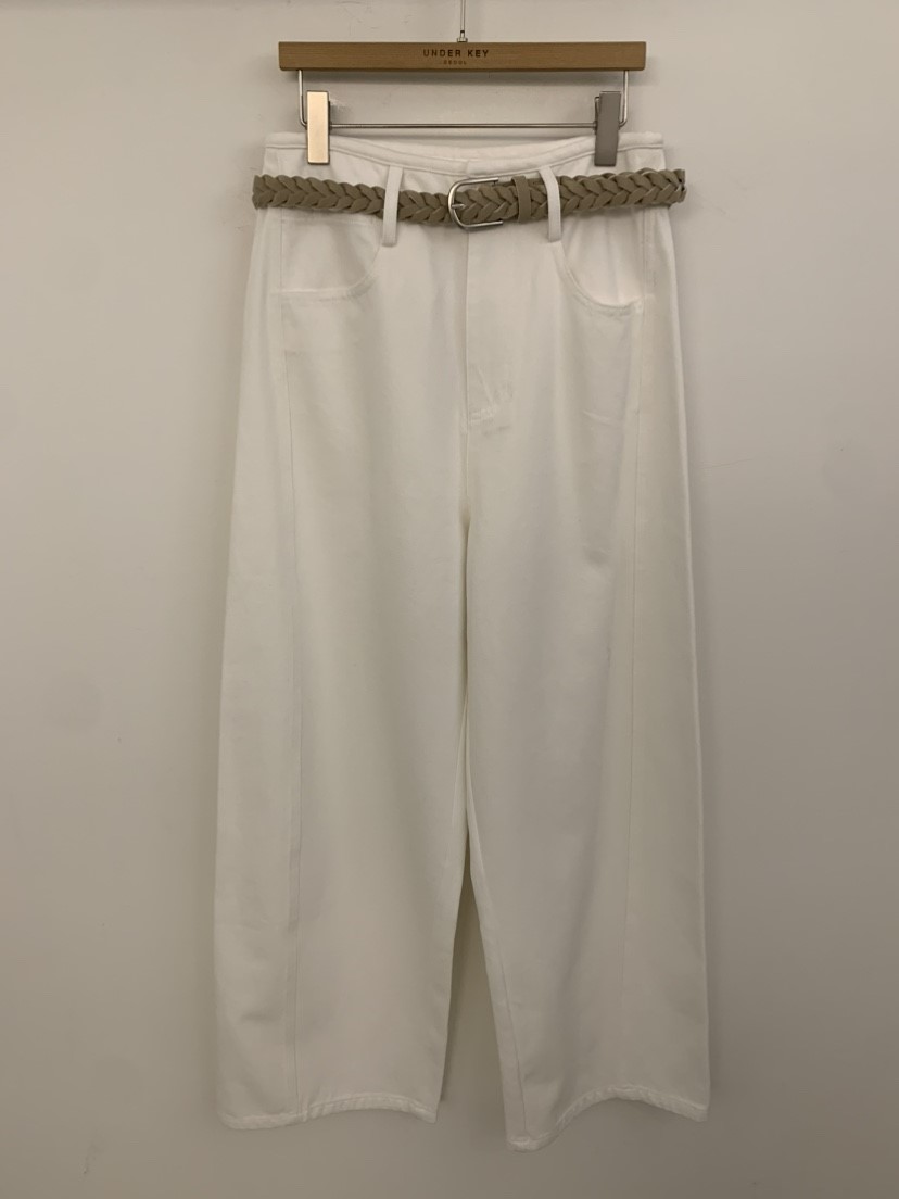 UNDER KEY韓國代購女士新款休閑熱賣真品休閑褲含腰帶棉UNDER KEY休閑褲