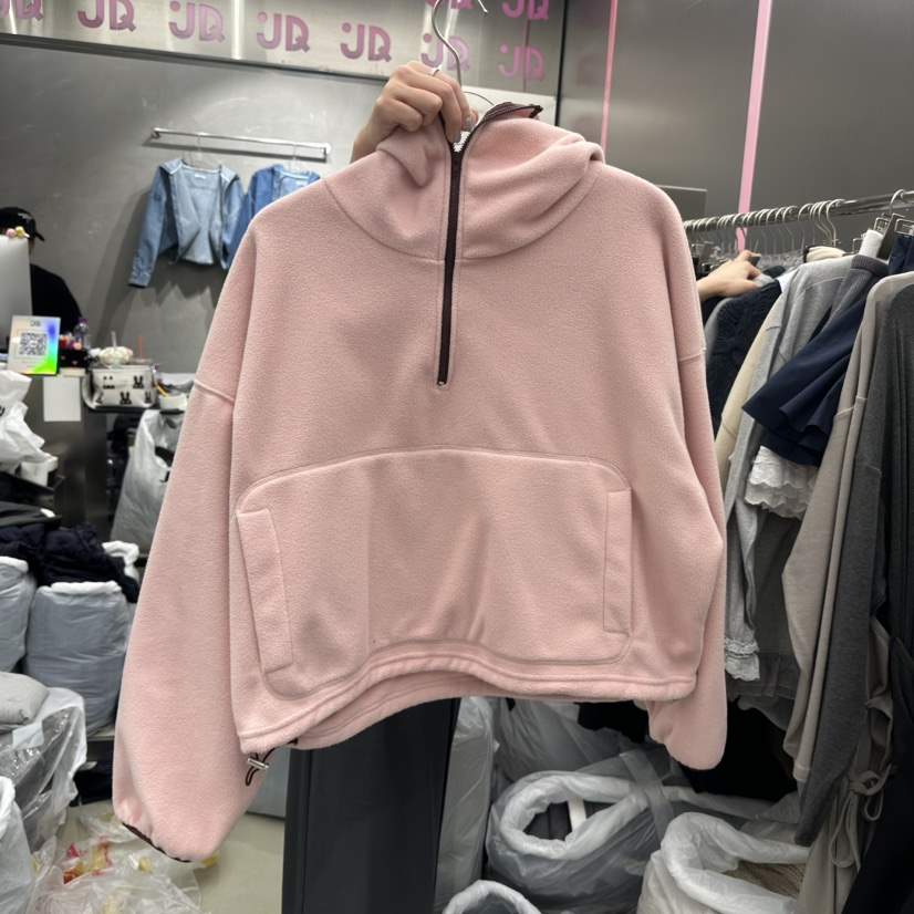 JUDYQUE東大門代購女士新品休閑推薦真品人氣衛衣抓絨連帽JUDYQUE衛衣