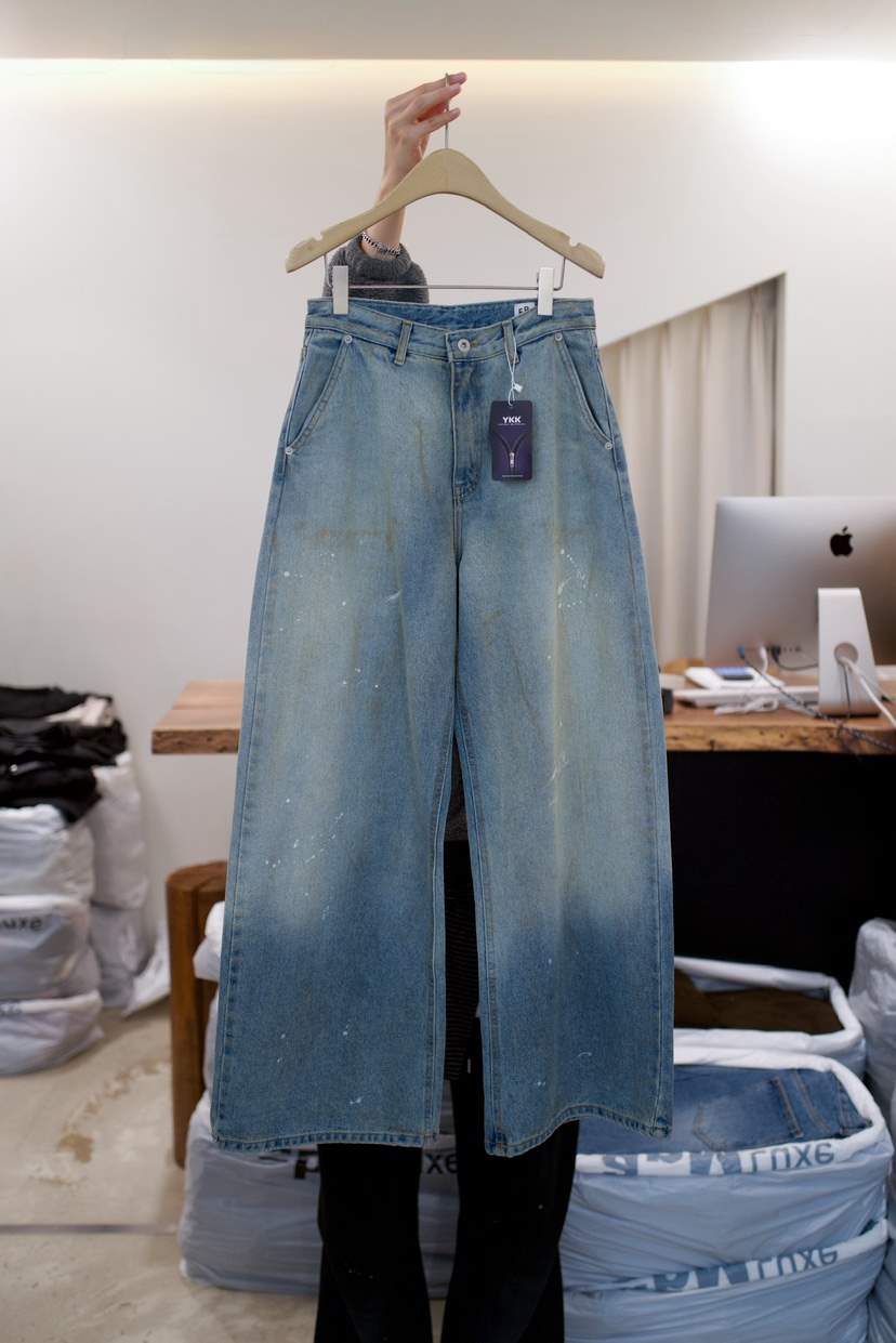 FRIC韓國代購女裝新品真品26春夏時尚熱賣人氣休閑牛仔褲FRIC牛仔褲